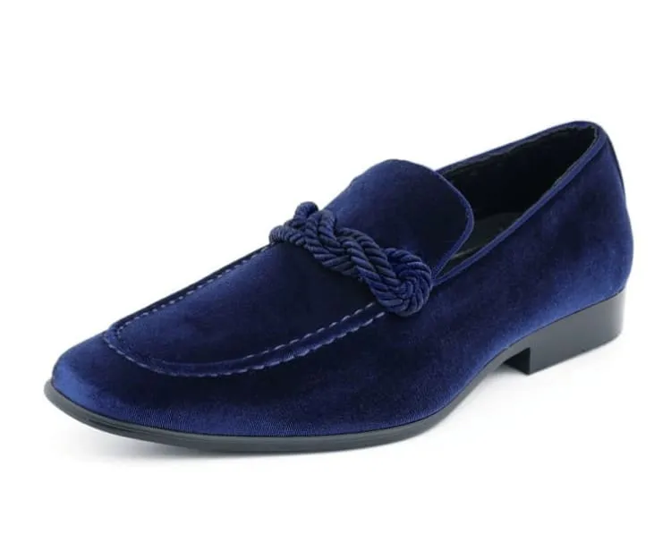 Amali Ornate Velvet Smoking Slippers For Men Black Velvet