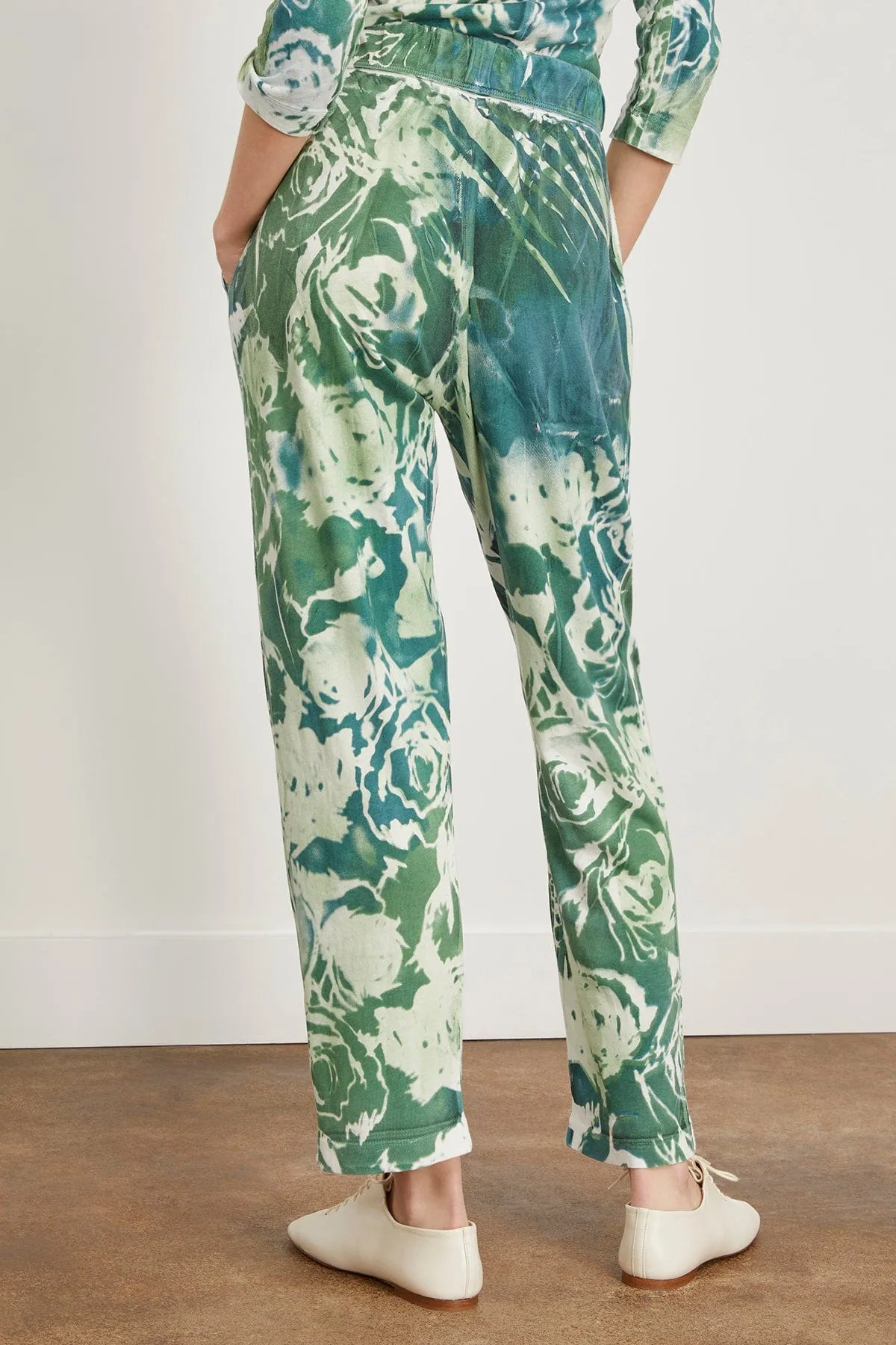 Brooke Pant in Teal Army Rose