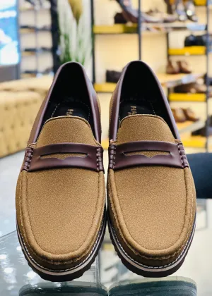 BROWN STRAP CHUNKY  LOAFERS