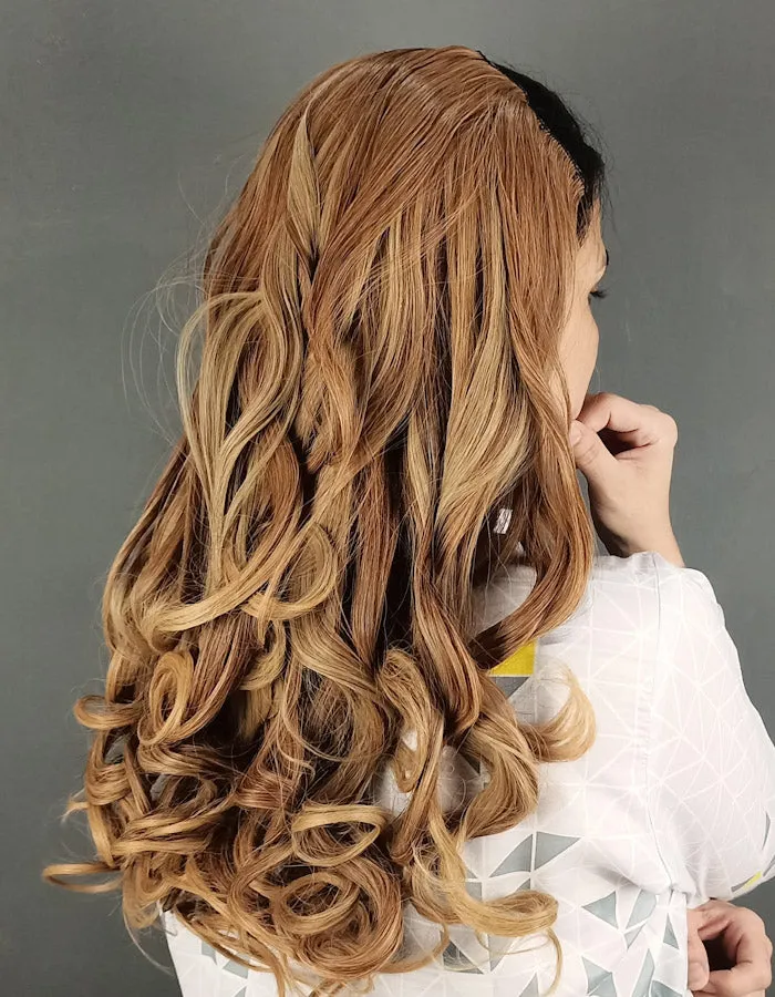 Brown with Light Blonde Highlights | Zebaish Wigs & Extensions
