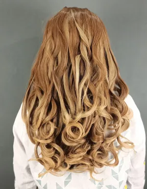 Brown with Light Blonde Highlights | Zebaish Wigs & Extensions