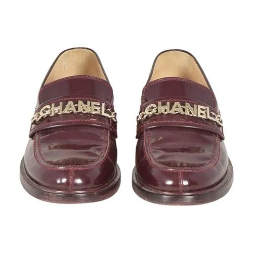 Chanel Burgundy Loafers