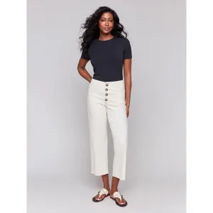 Charlie B Natural Flex Straight Crop Leg Pant