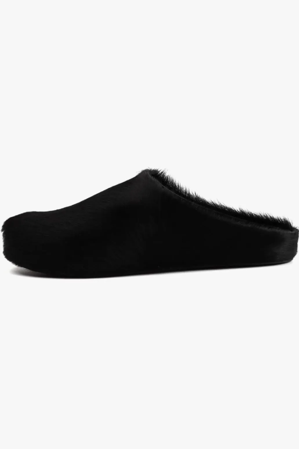 Cuddle Up Faux Fur Slides - Black