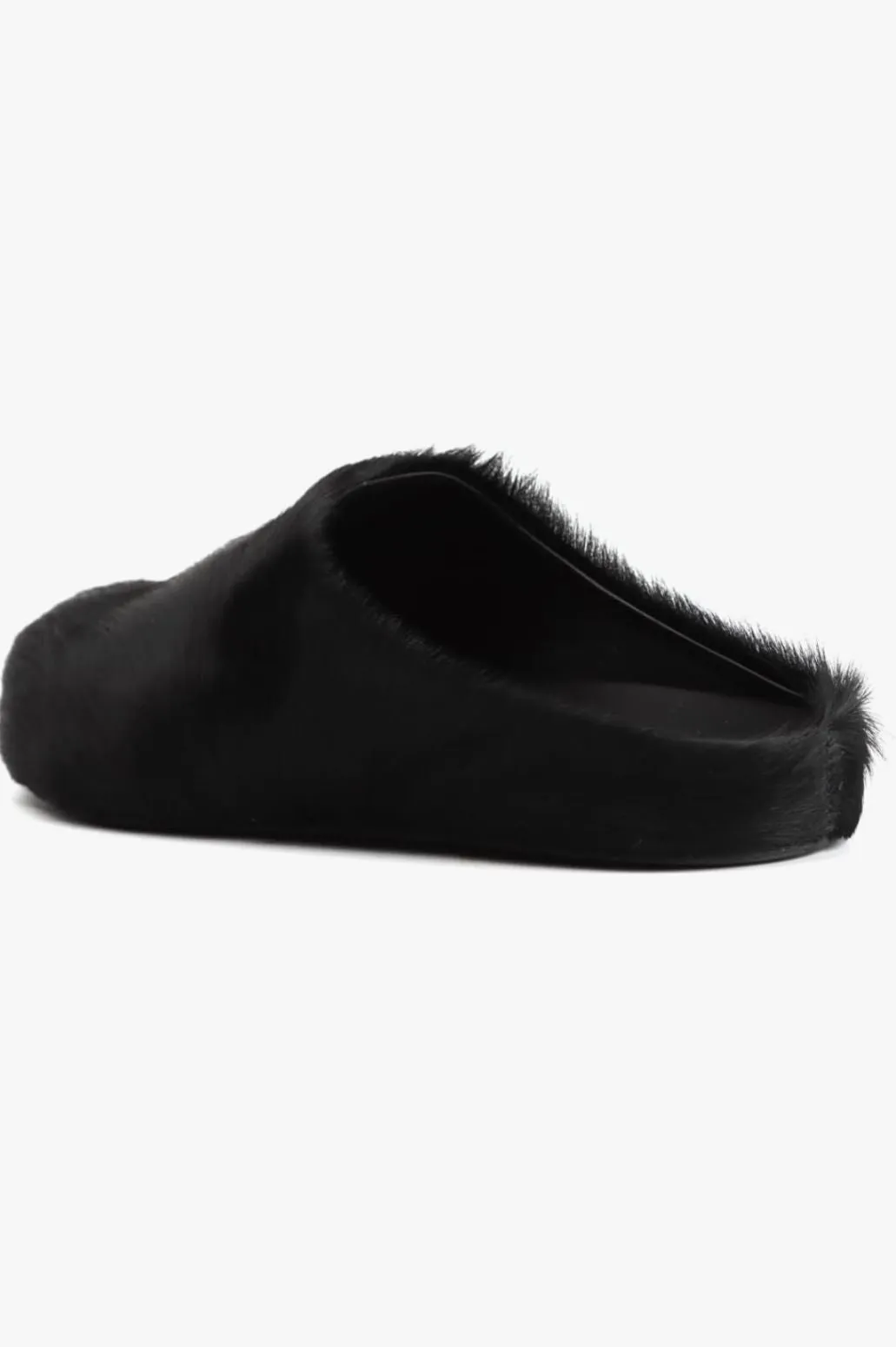 Cuddle Up Faux Fur Slides - Black