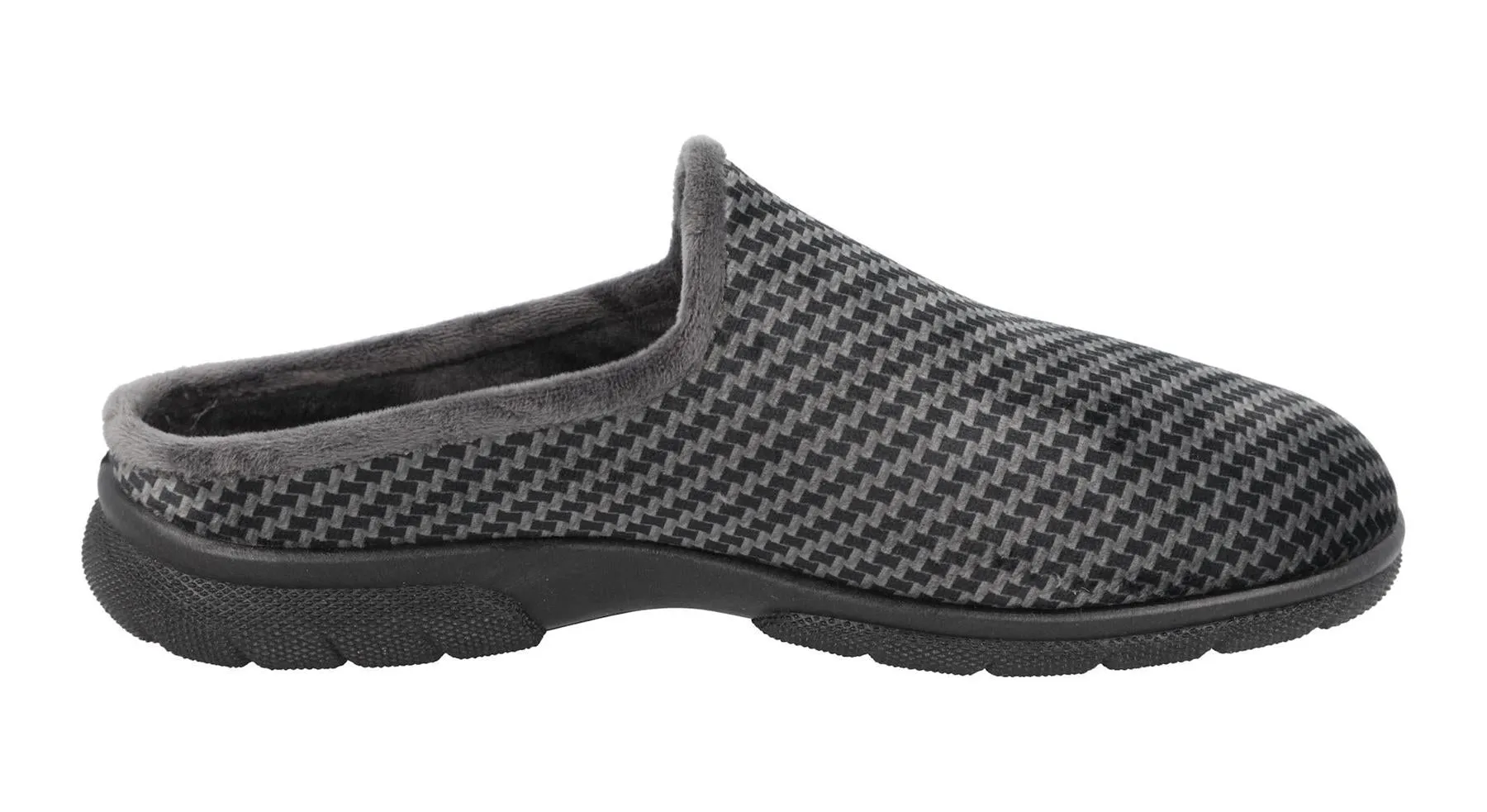 DB Shoes Men's 6V Fit Slip-On Stylish Mule in Grey, Sizes 6 to 12