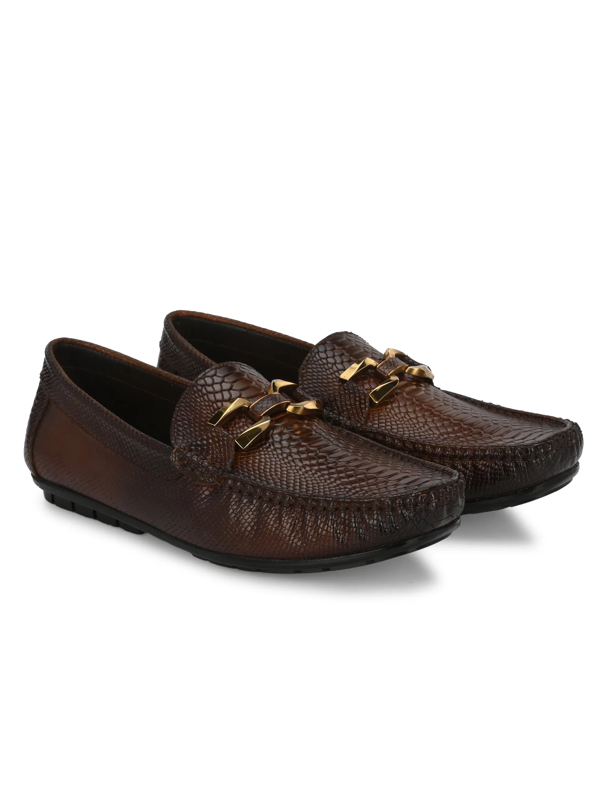 Egoss Platinum Loafers For Men