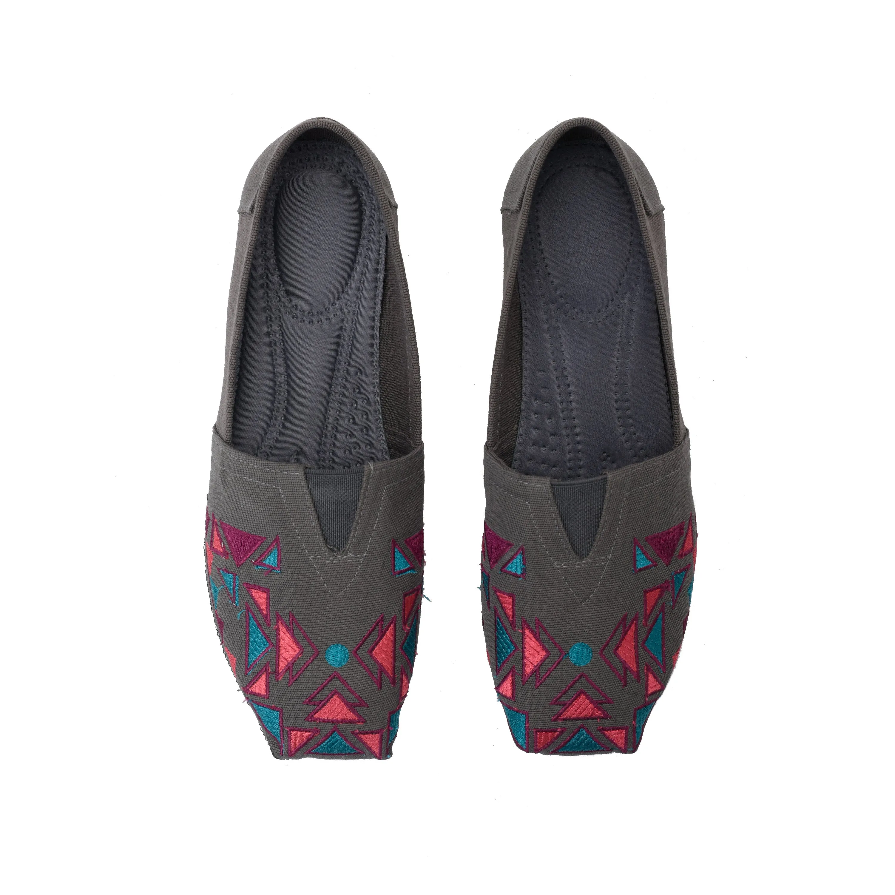 Espadrilles Geometric Grey