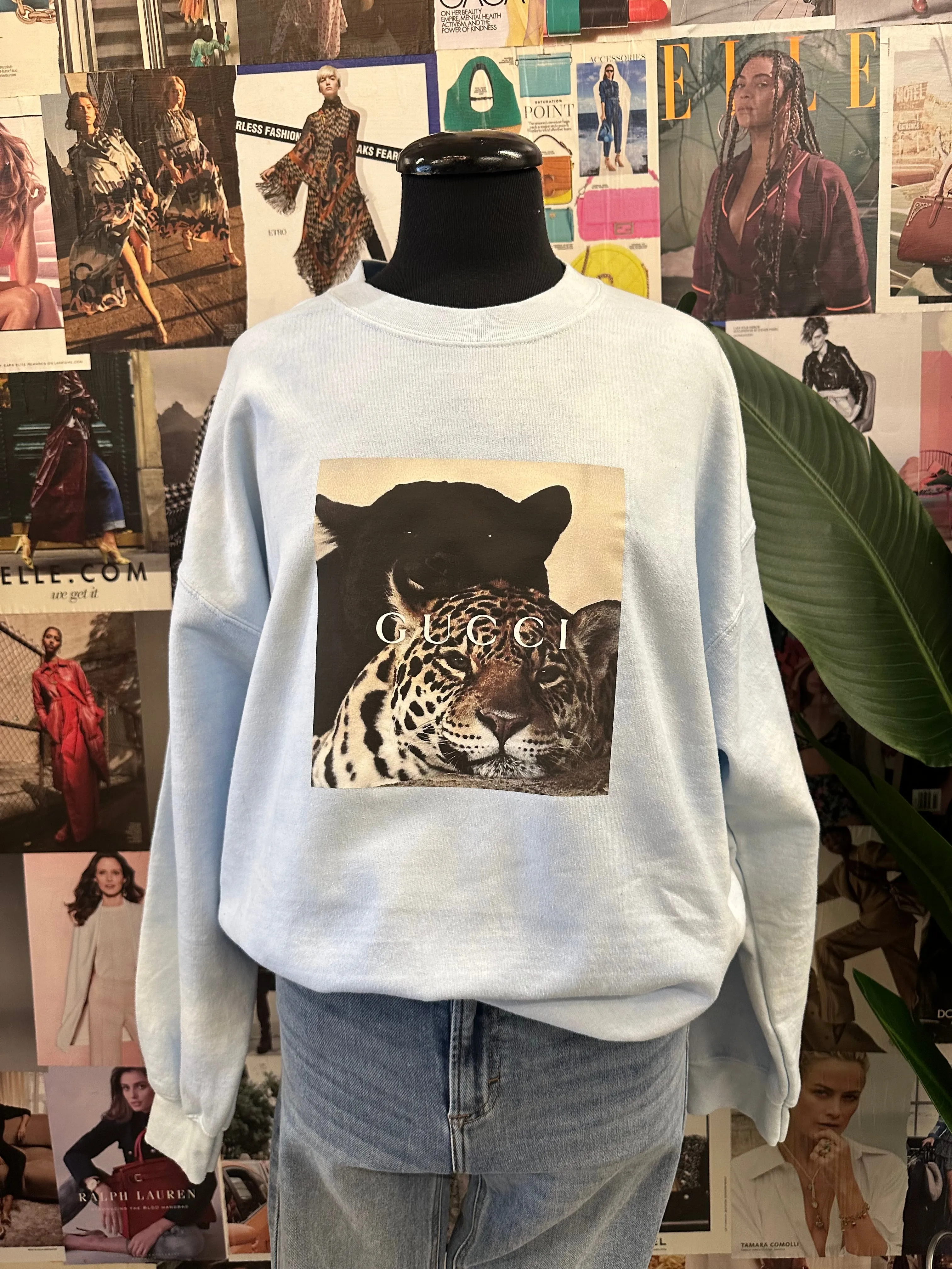 Fleece Printed Crewnecks