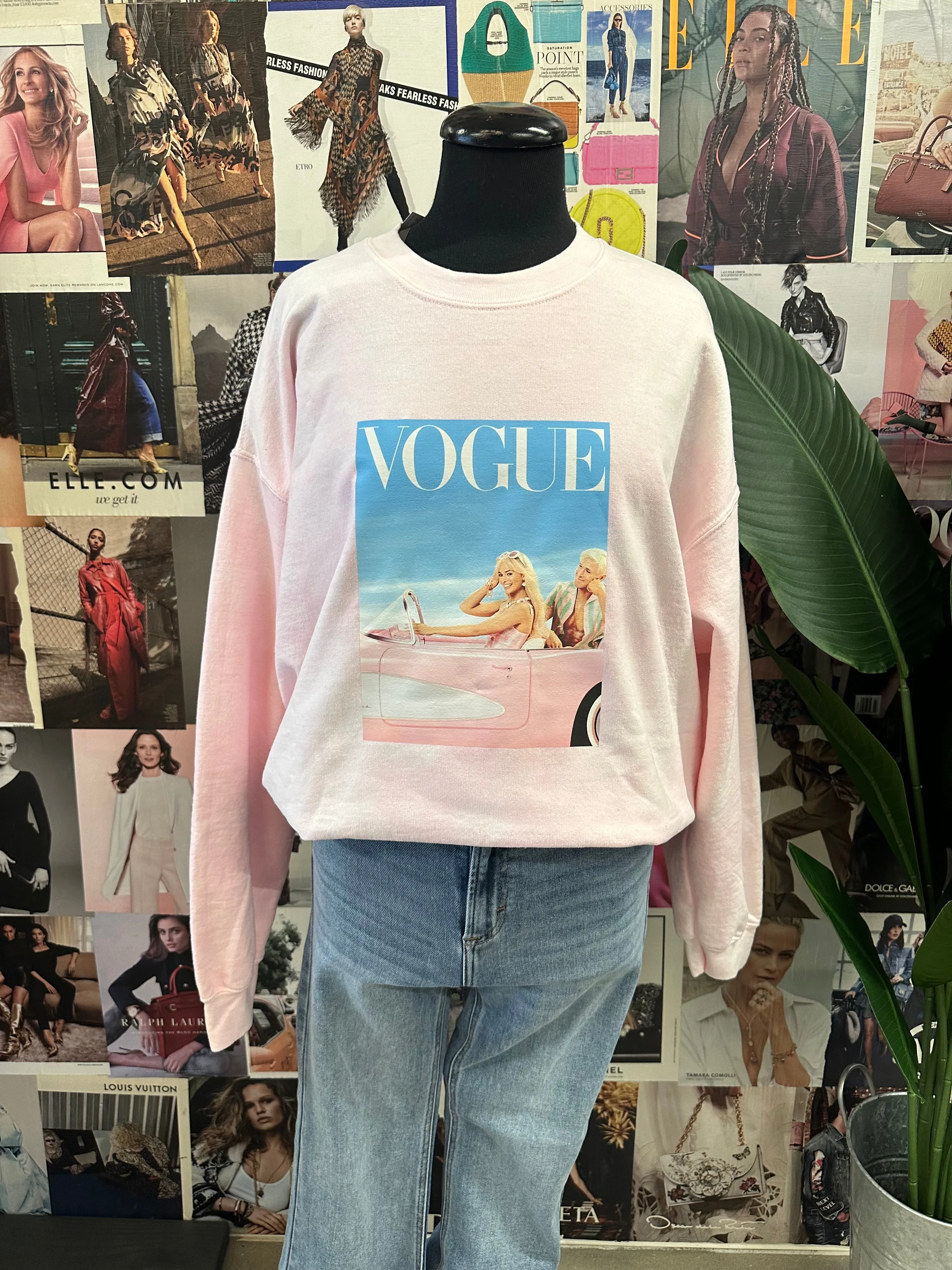 Fleece Printed Crewnecks