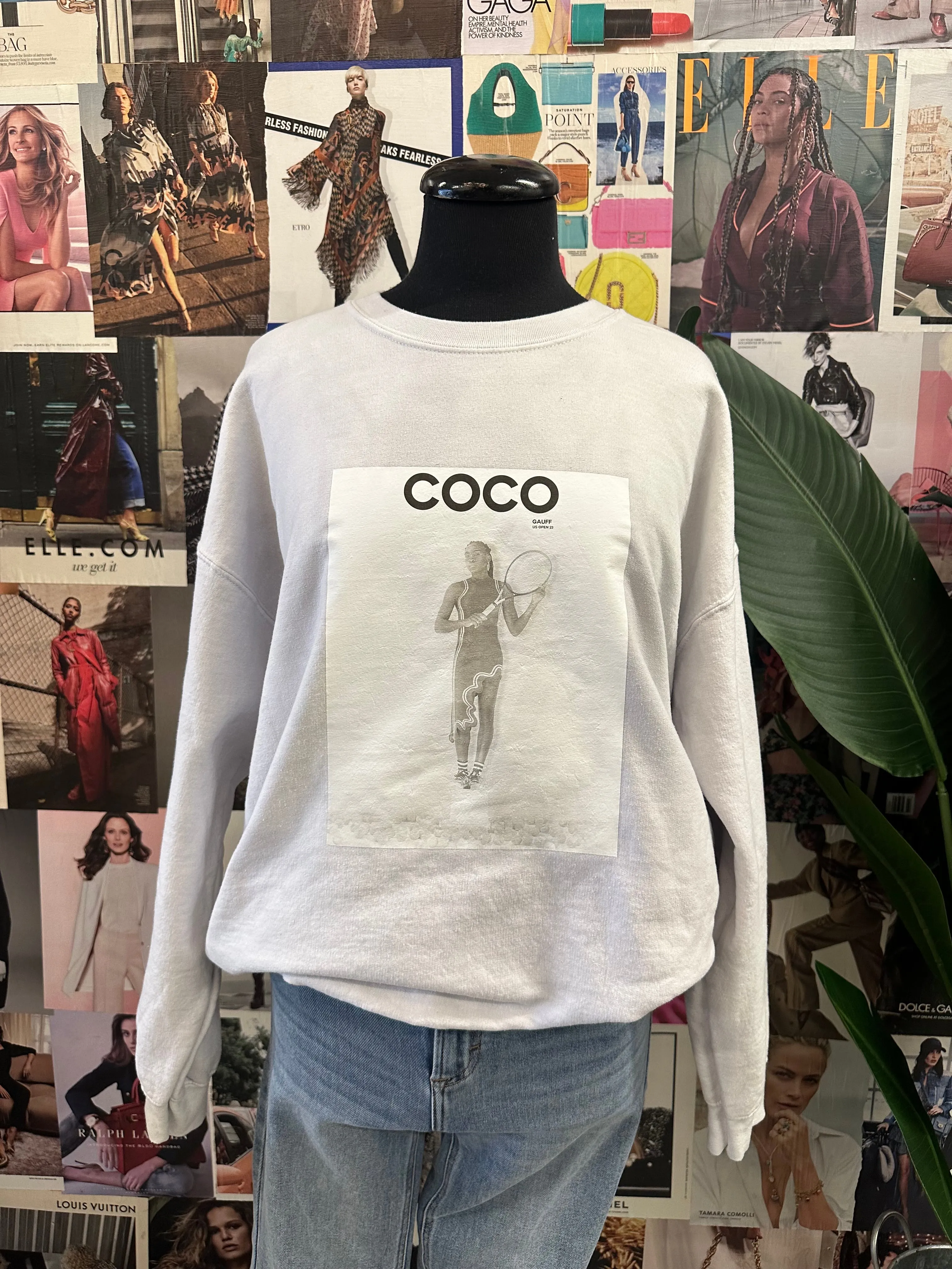 Fleece Printed Crewnecks