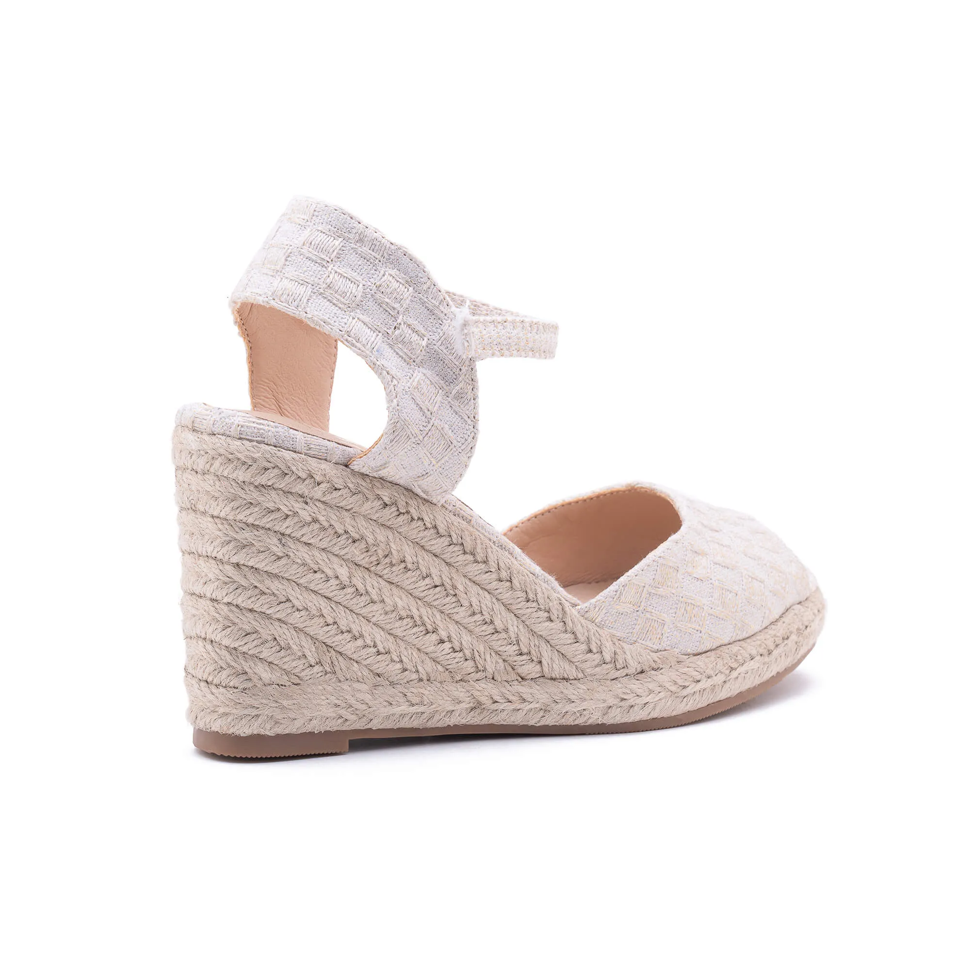 Flora Light Gold Espadrilles