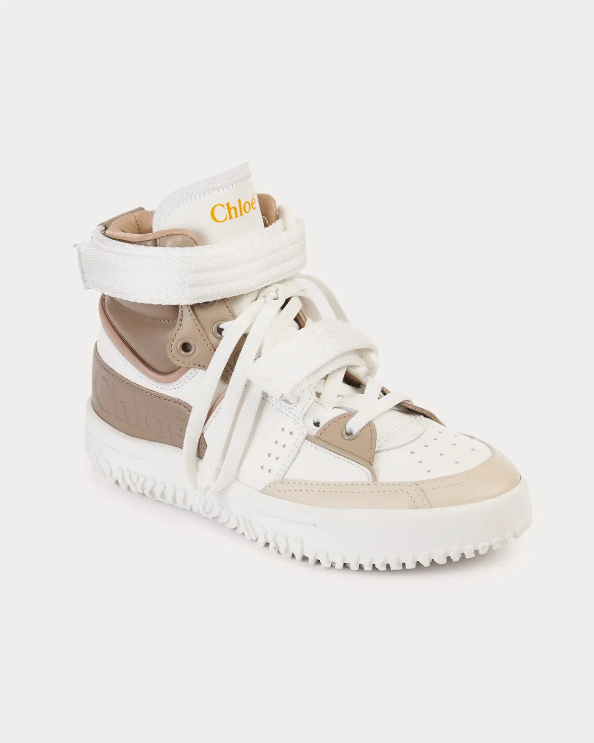 Franckie Beige / White High Top Sneakers