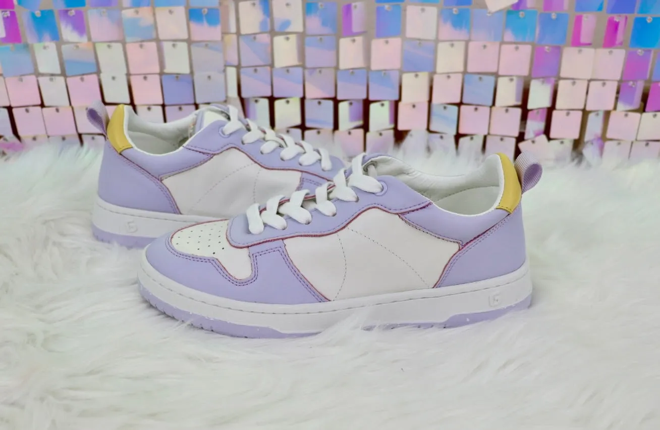 Gadol Sneaker in Lavender and Yellow