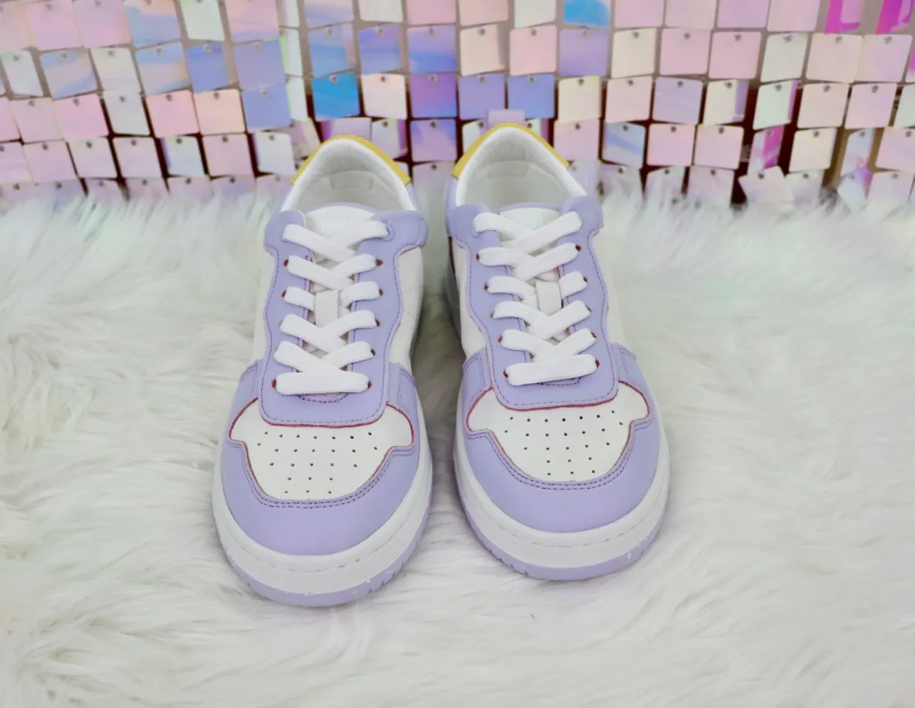Gadol Sneaker in Lavender and Yellow