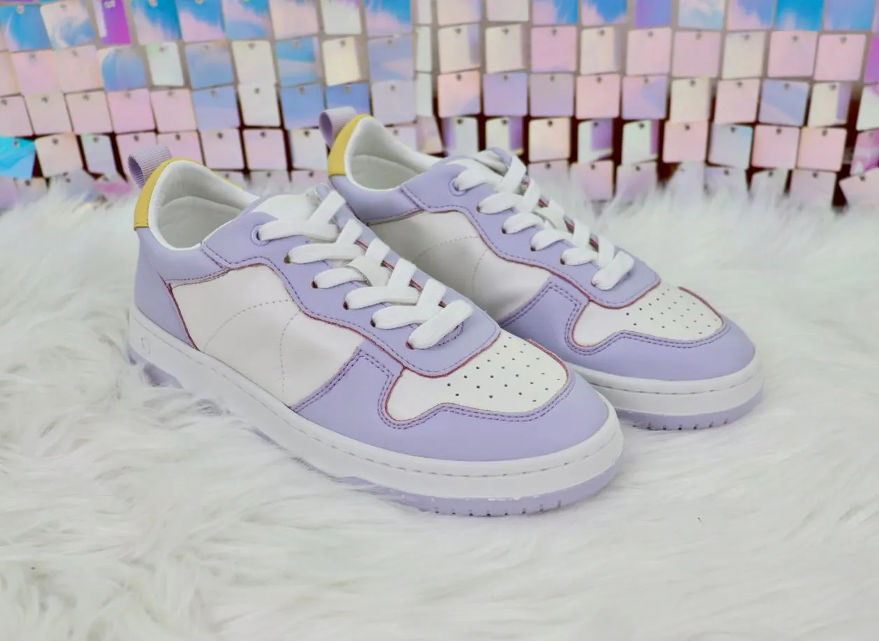 Gadol Sneaker in Lavender and Yellow