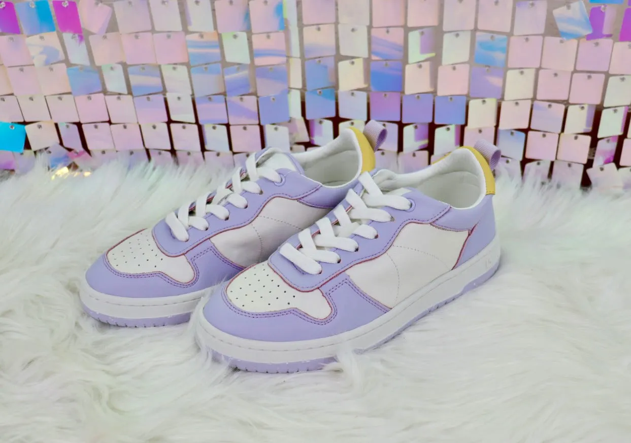 Gadol Sneaker in Lavender and Yellow