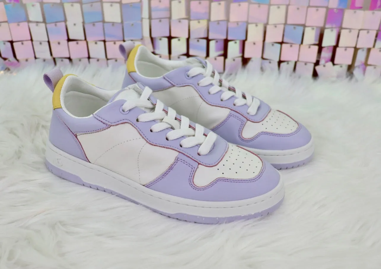 Gadol Sneaker in Lavender and Yellow