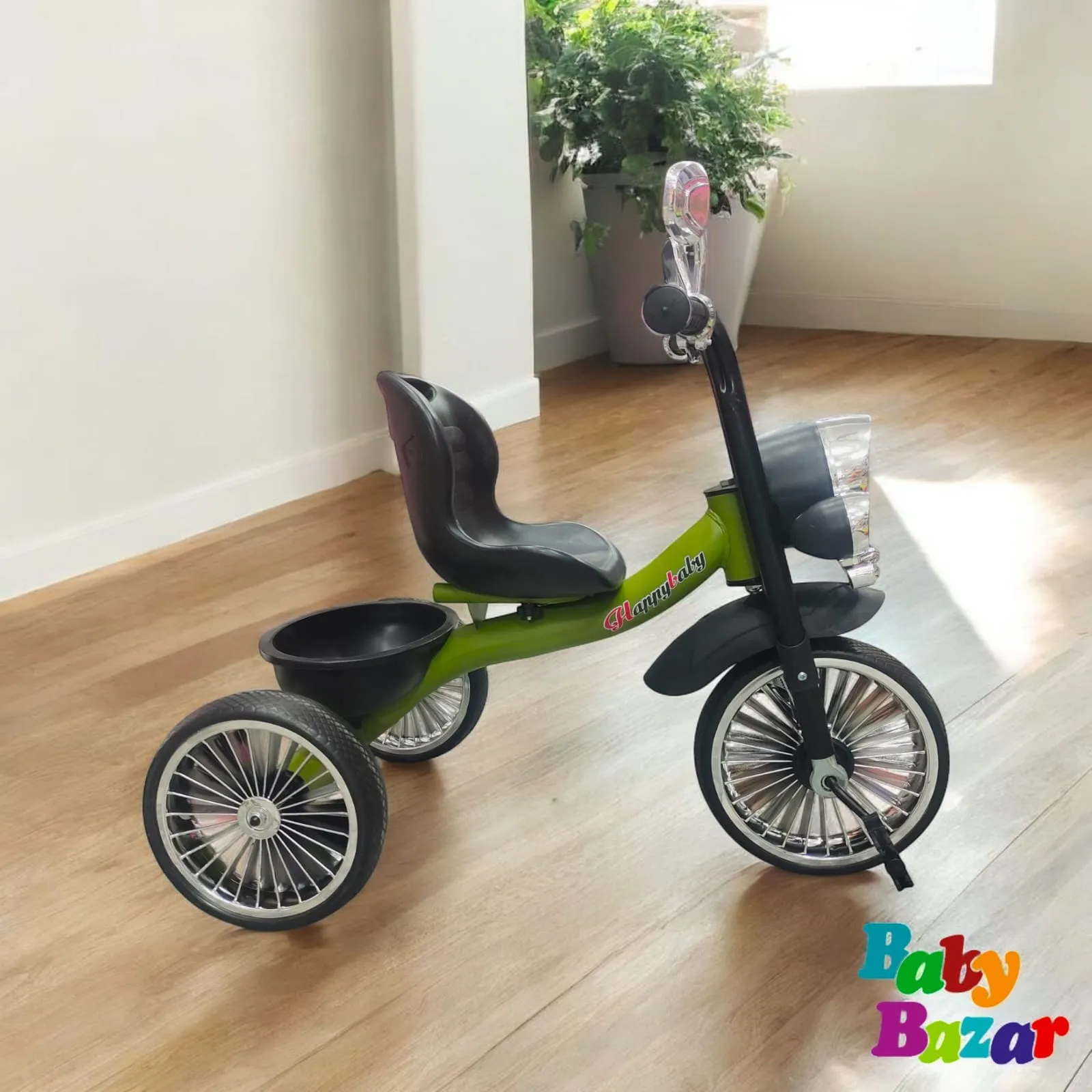 Kids Stylish Motorcycle Tricycle Premium Ride On with Pedals & Storage