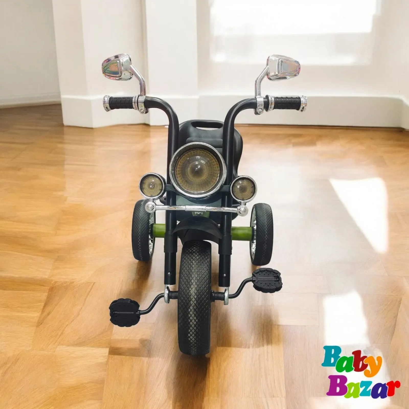 Kids Stylish Motorcycle Tricycle Premium Ride On with Pedals & Storage