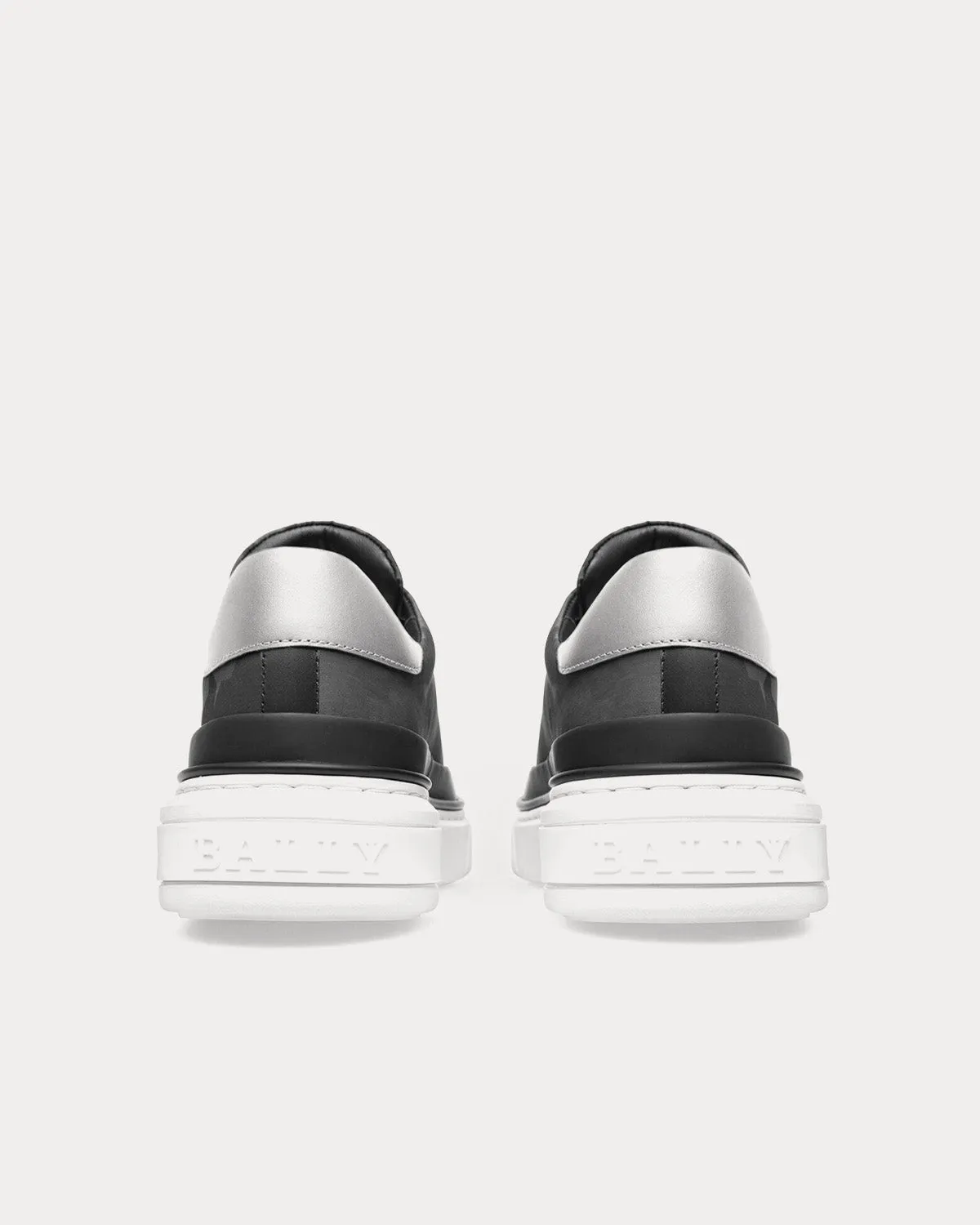 Maily Recycled Polyester & Leather Black Low Top Sneakers