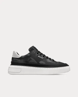Maily Recycled Polyester & Leather Black Low Top Sneakers