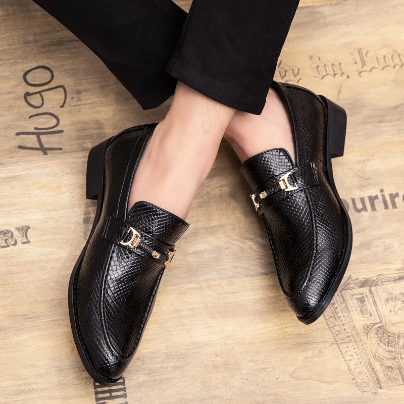 Men's shoe leather breathable fashion shoes