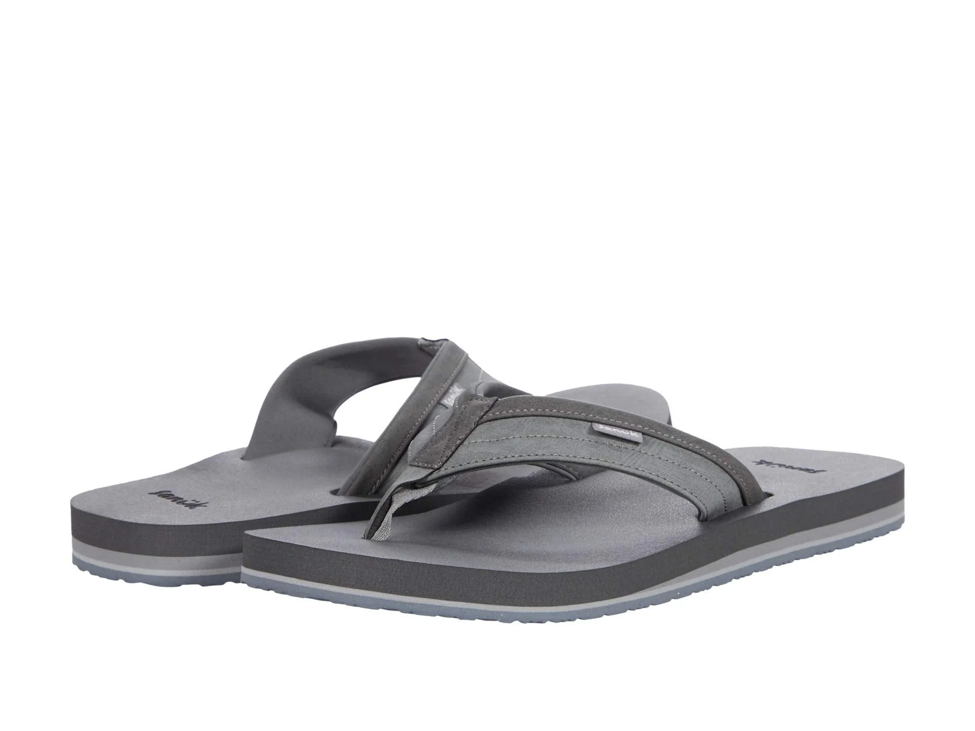 Men's Shoes Sanuk ZIGGY Flip Flop Water-Resistant Sandals 1116734 GREY