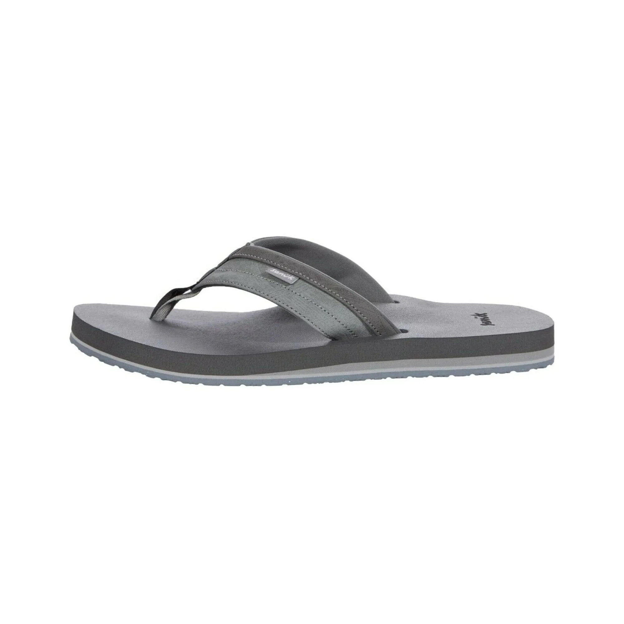 Men's Shoes Sanuk ZIGGY Flip Flop Water-Resistant Sandals 1116734 GREY