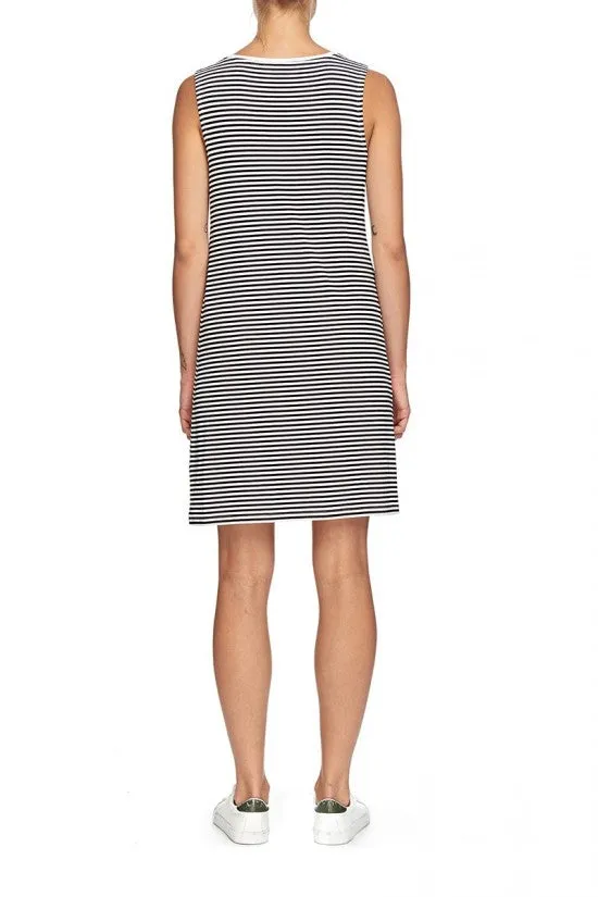 Mossimo Jemma Tank Dress Black/White 1M71BJ
