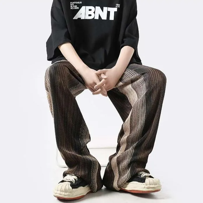 Multi Color Stripe Straight Fit Pants