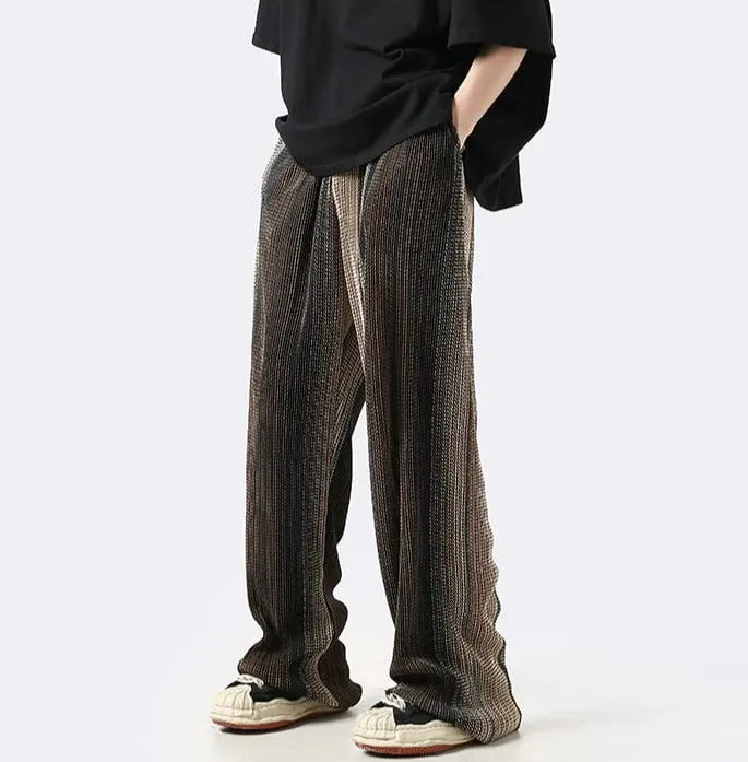 Multi Color Stripe Straight Fit Pants
