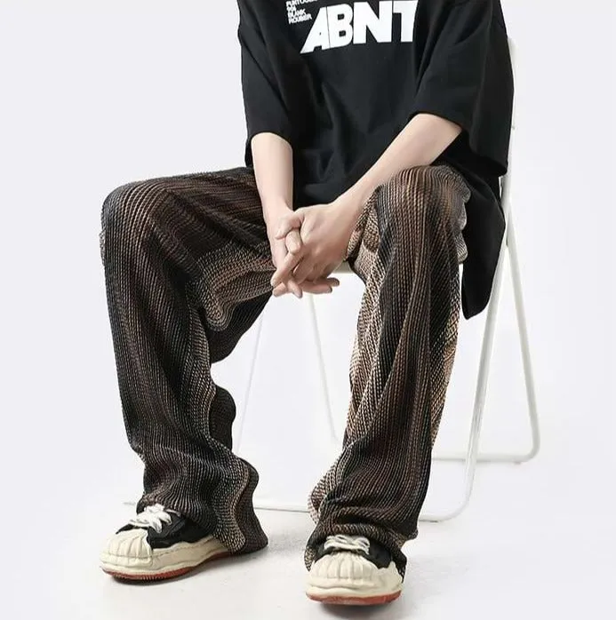 Multi Color Stripe Straight Fit Pants