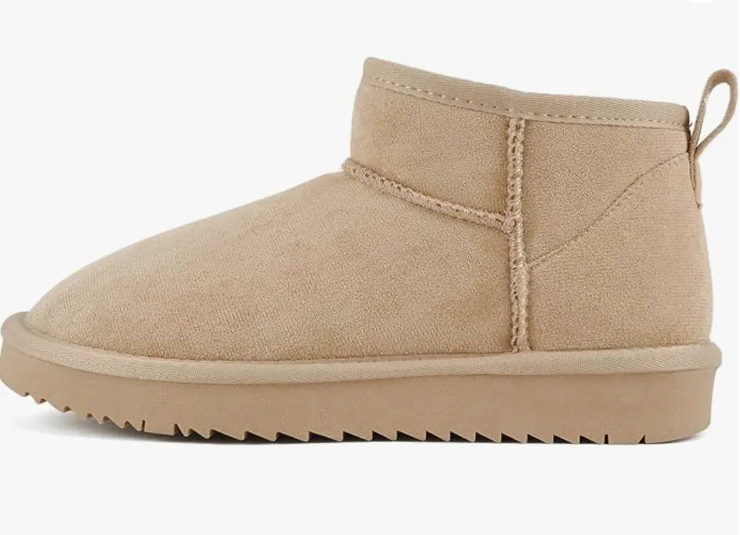 Mutual Taupe Slip On Snow Bootie