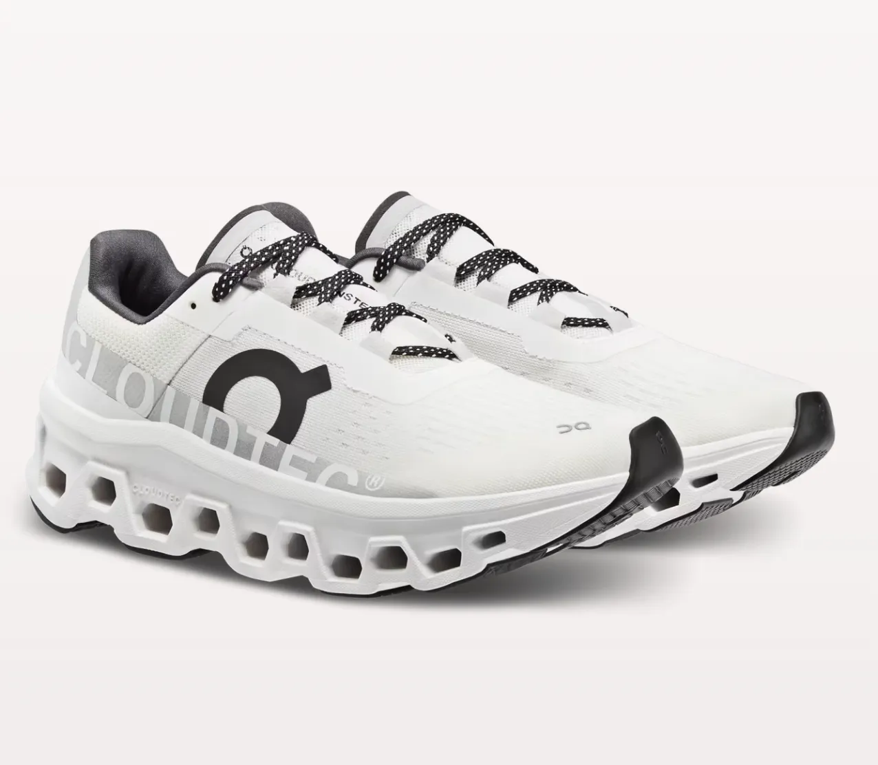 On Running Cloudmonster Women's Sneaker- All White