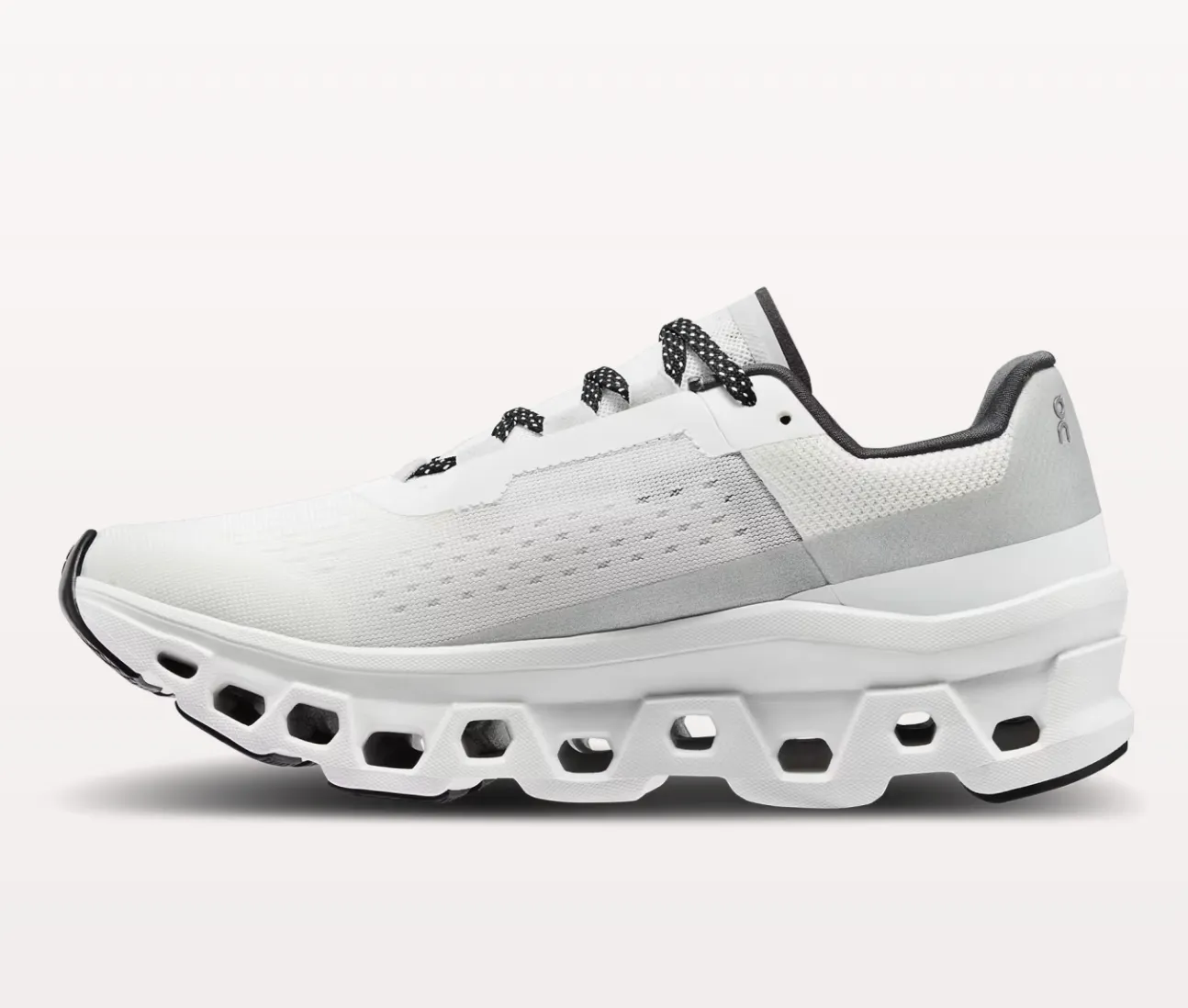 On Running Cloudmonster Women's Sneaker- All White