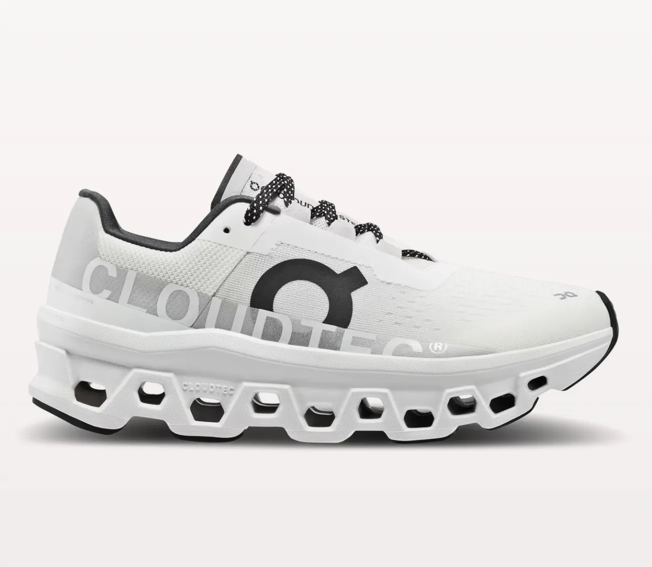 On Running Cloudmonster Women's Sneaker- All White