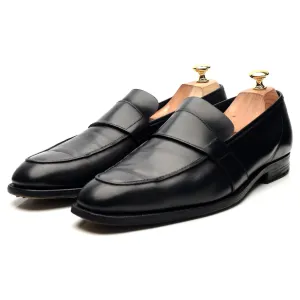 'Owen' Black Leather Loafers UK 10.5 E