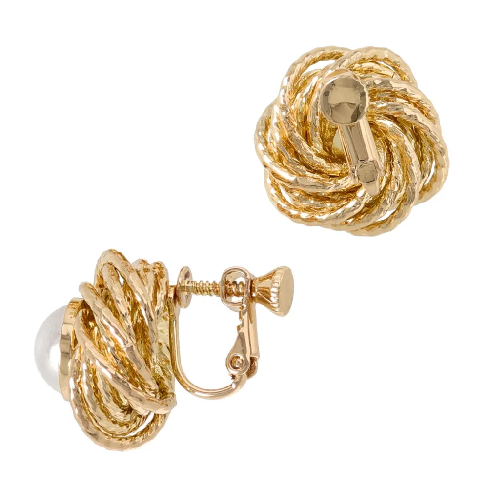 Pearl Statement Clip Ons