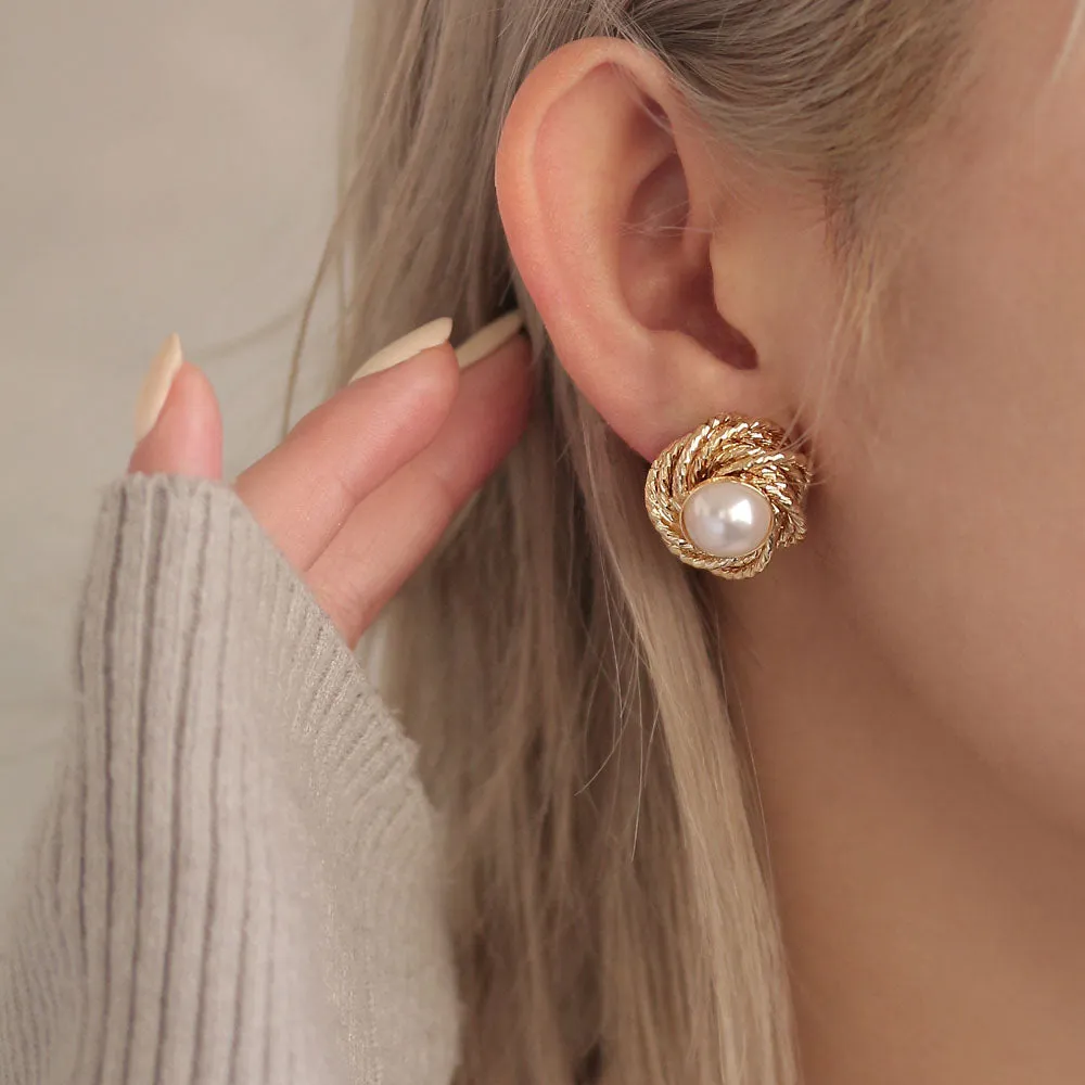 Pearl Statement Clip Ons