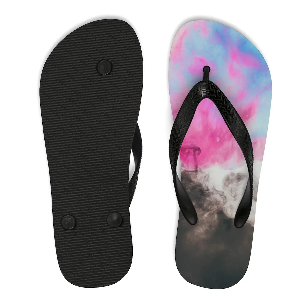Pink Smoke Flip-Flops