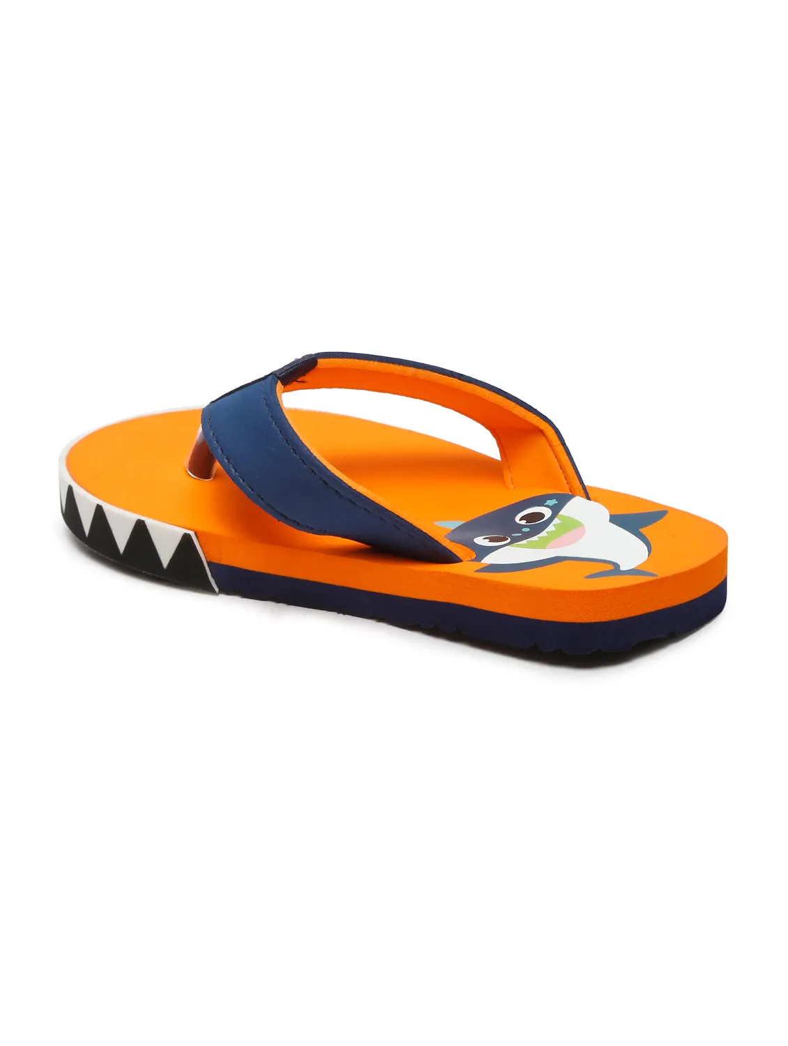 Premium Shark V-Shape Flip-flops With Foxing for Boys and Girls (Orange)