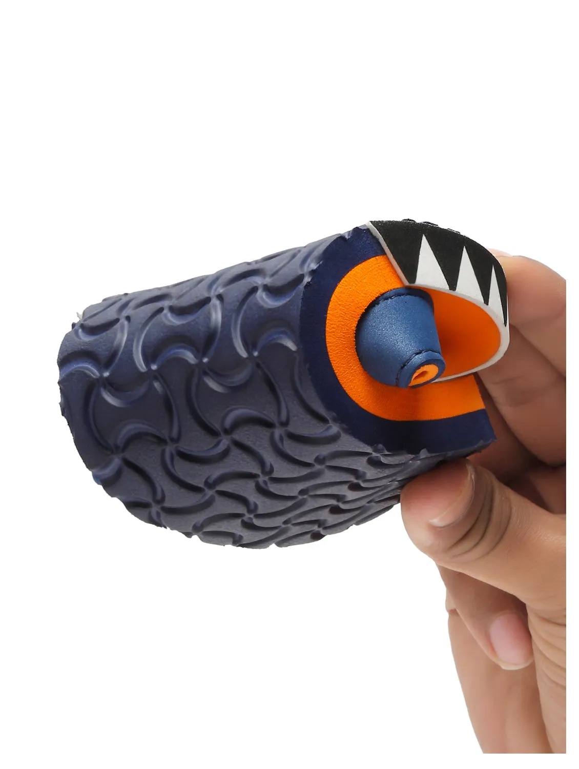 Premium Shark V-Shape Flip-flops With Foxing for Boys and Girls (Orange)