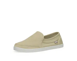 Sanuk Pair O Dice Natural Slip On Rounded Closed Toe Distressed Flat Sneakers