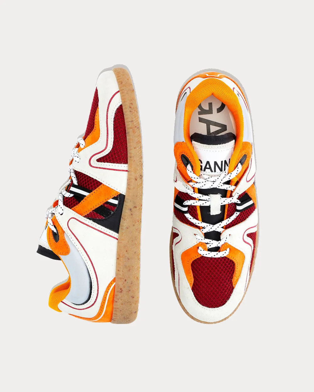 Sporty Mix Retro Orange Low Top Sneakers