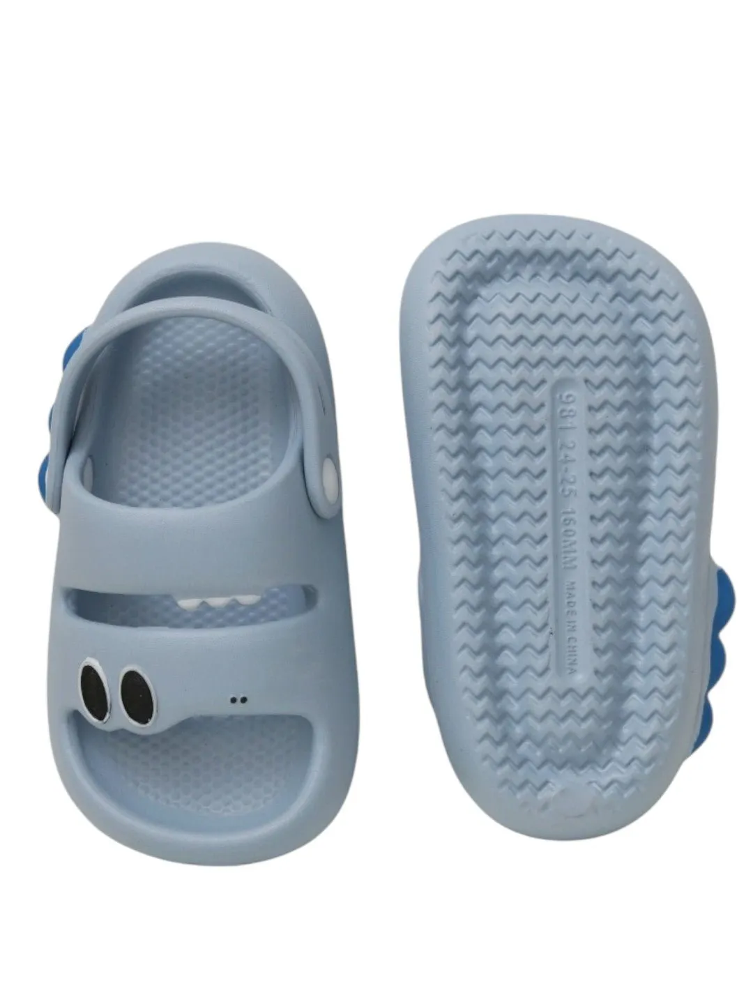 Stompy the Blue Dino Sandals for Kids