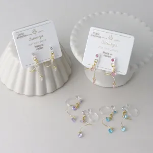 Stone Spiral Invisible Clip Ons
