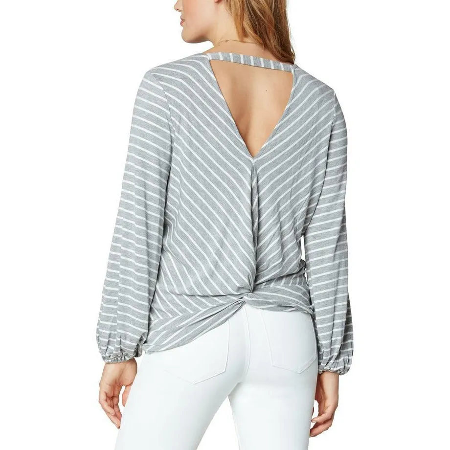 Twist Back Long Sleeve Knit
