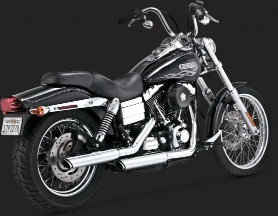 Vance & Hines Twin Slash 3" Slip-Ons Exhaust System 1991-2014 Harley-Davidson Dyna