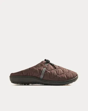 x END Surplus Quilting Brown Slip Ons